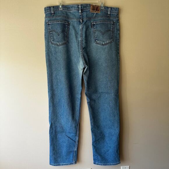Vintage Levi's Strauss Jeans Orange Tab Signature Flex Denim 540 90's Mens 42x32 - Picture 3 of 14